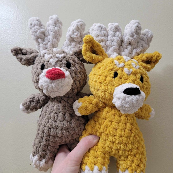 Crochet deer pattern, crochet reindeer, mini deer plush, plush deer pattern, crochet reindeer plush, crochet deer, woodland crochet pattern