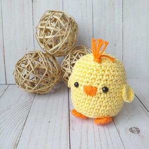 Crochet pattern, Easter rattle set, Easter basket set, first Easter basket, crochet sheep, crochet chick, crochet bunny pattern image 4
