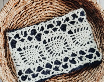 Crochet pattern, lace cowl for women, women's cowl pattern, crochet cowl pattern, victorian lace cowl, crochet scarf pattern