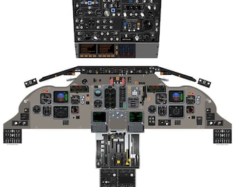 McDonnell Douglas MD-80 Cockpit Poster