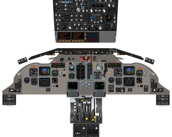 McDonnell Douglas MD-80 Cockpit Poster