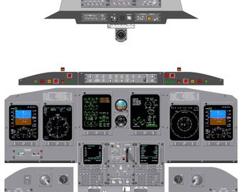 ボーイング 737-300/500 コックピット ポスター - クラシック 737