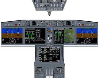 Airbus A220 Cockpit Poster