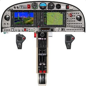 May include: A detailed illustration of the cockpit of a Diamond DA42NG aircraft. The image shows the instrument panel, control yoke, and other cockpit features. The aircraft's registration number, "C-POSE", is visible on the panel.