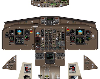 ATR 72-100/200 コックピット ポスター - Etsy 日本