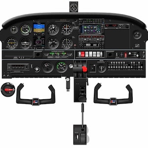 Piper PA-28 Warrior Cockpit Poster (Garmin Avionics) - Piper PA-28 151/161
