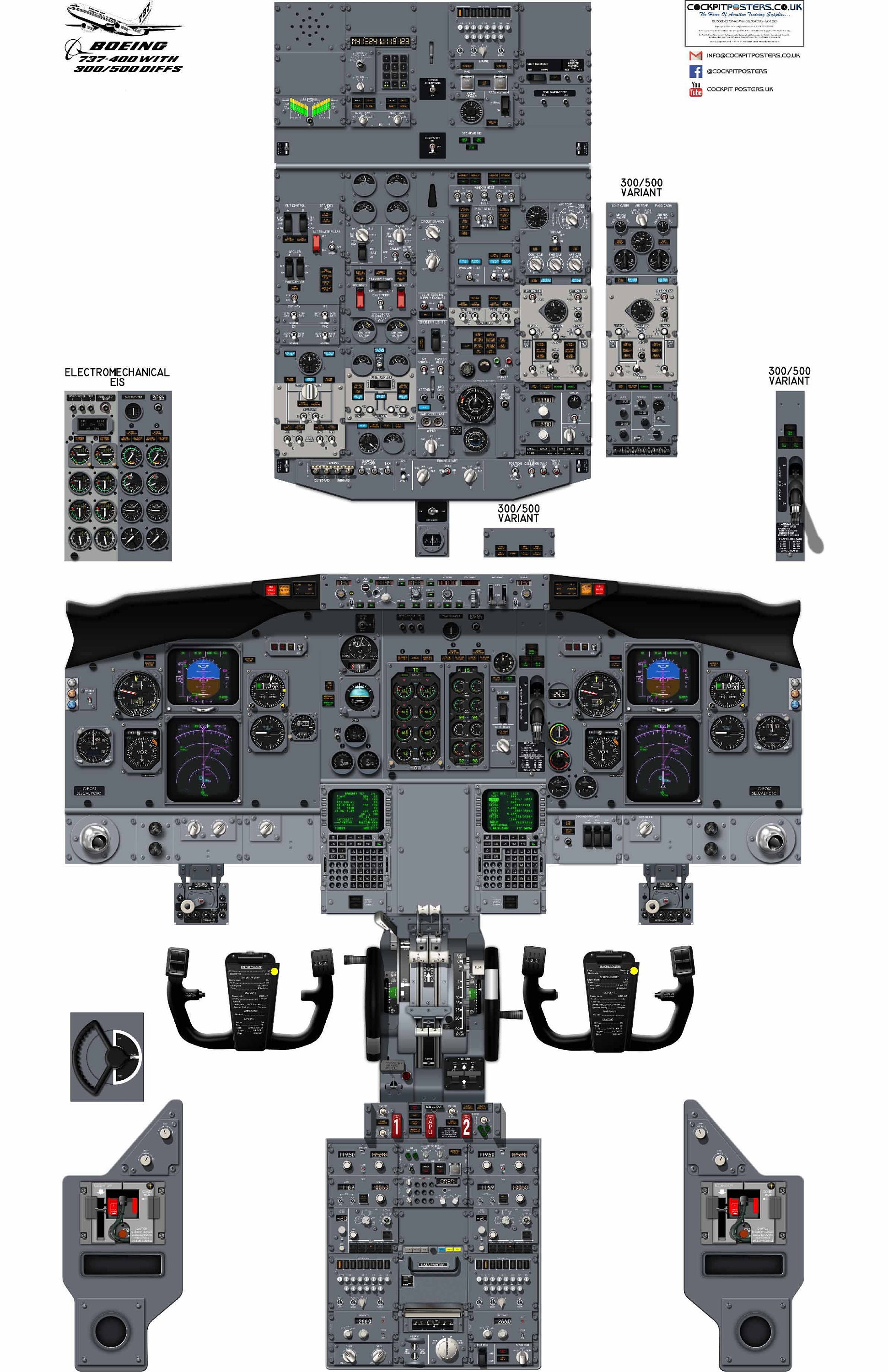clipart boeing 737 cockpit