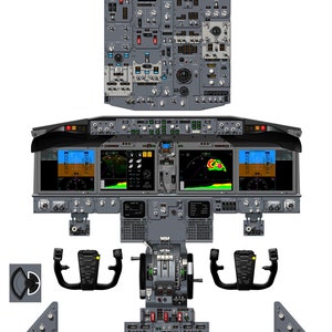 Boeing 737 MAX 8 Cockpit Poster