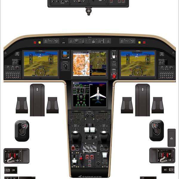 Embraer Legacy 450/500 / Praetor 500/600 Cockpit Poster