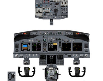 ボーイング 737-600/700 コックピット ポスター - クラシック EFIS