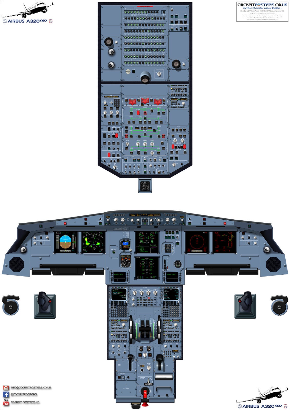 Airbus A3 Neo Cockpit Poster Etsy