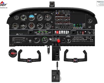 Piper PA-28 Warrior Cockpit Poster - Piper PA-28 151/161