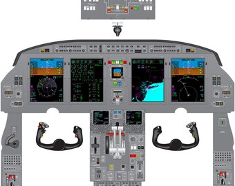 Gulfstream G150 Cockpit Poster