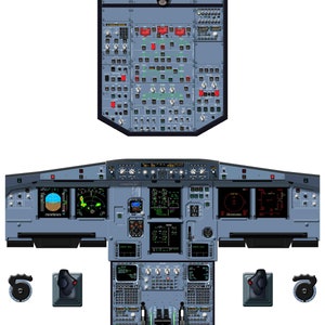 IAE V2500 EIS Poster für das IAE-Cockpit-Cockpit