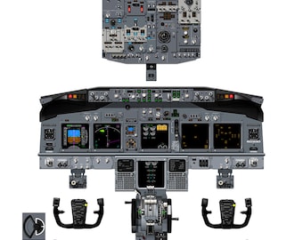 ボーイング 737-800 コックピット ポスター - B737NG