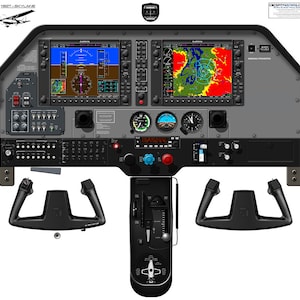 Cessna 182T Skylane Glass Cockpit Garmin G1000 Cockpit Poster