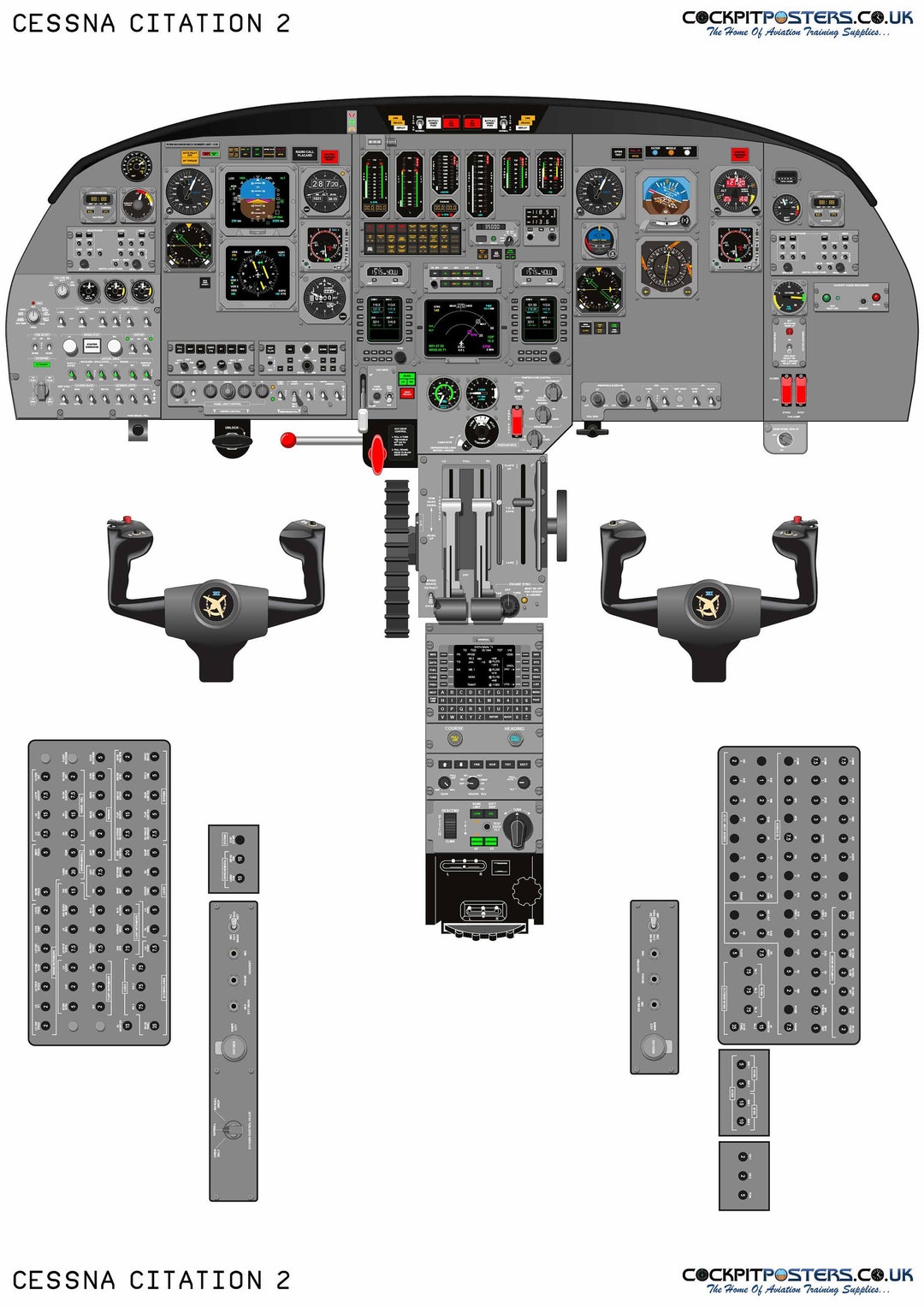 cessna-citation-2-cockpit-poster-etsy