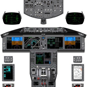 Boeing 787-9 Dreamliner Cockpit Poster