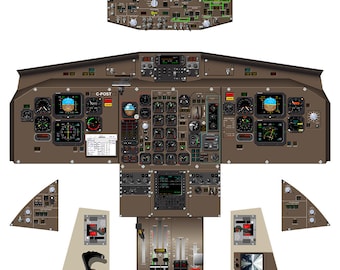 ATR 42-200-300-320 コックピット ポスター - Etsy 日本
