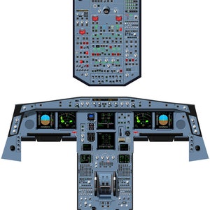 A330 PilotenPoster mit General Electric &quot;GE&quot; EIS