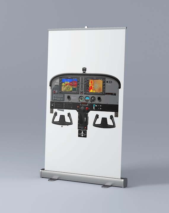 Cessna 172S Skyhawk Cockpit Poster With SVT Garmin G1000 Glass
