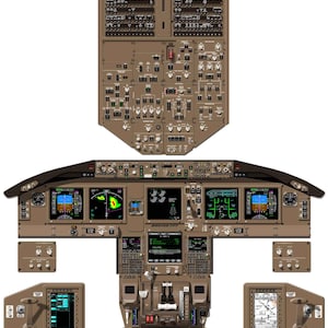 Boeing 777-200/300 Freighter Cockpit Poster