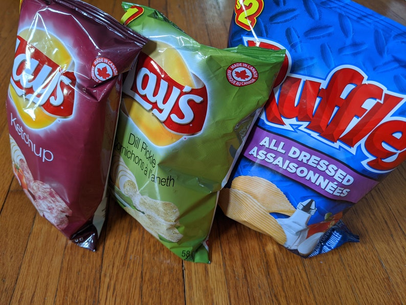 Canadian Chips Crisps Selection Dill Pickle Ketchup All Etsy