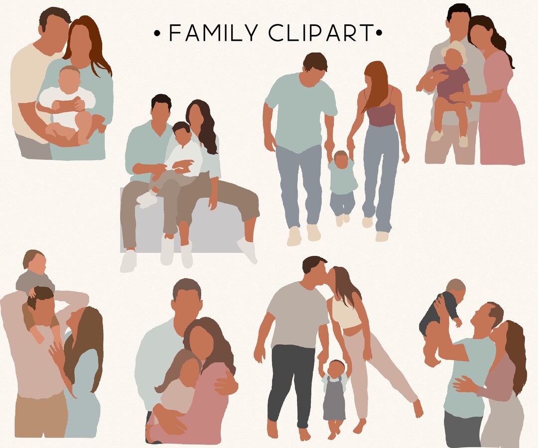 Family Clipart Abstract Family Clipart We Are (Download Now) Etsy