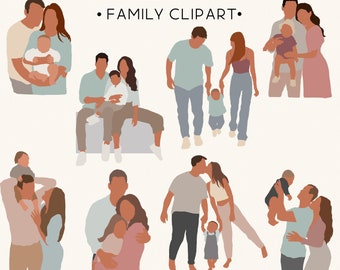 Family clipart, Abstract family clipart, We are Family Clipart, Parents with kids Clipart,  Dad's mom clipart, Clipart of parent, Family png