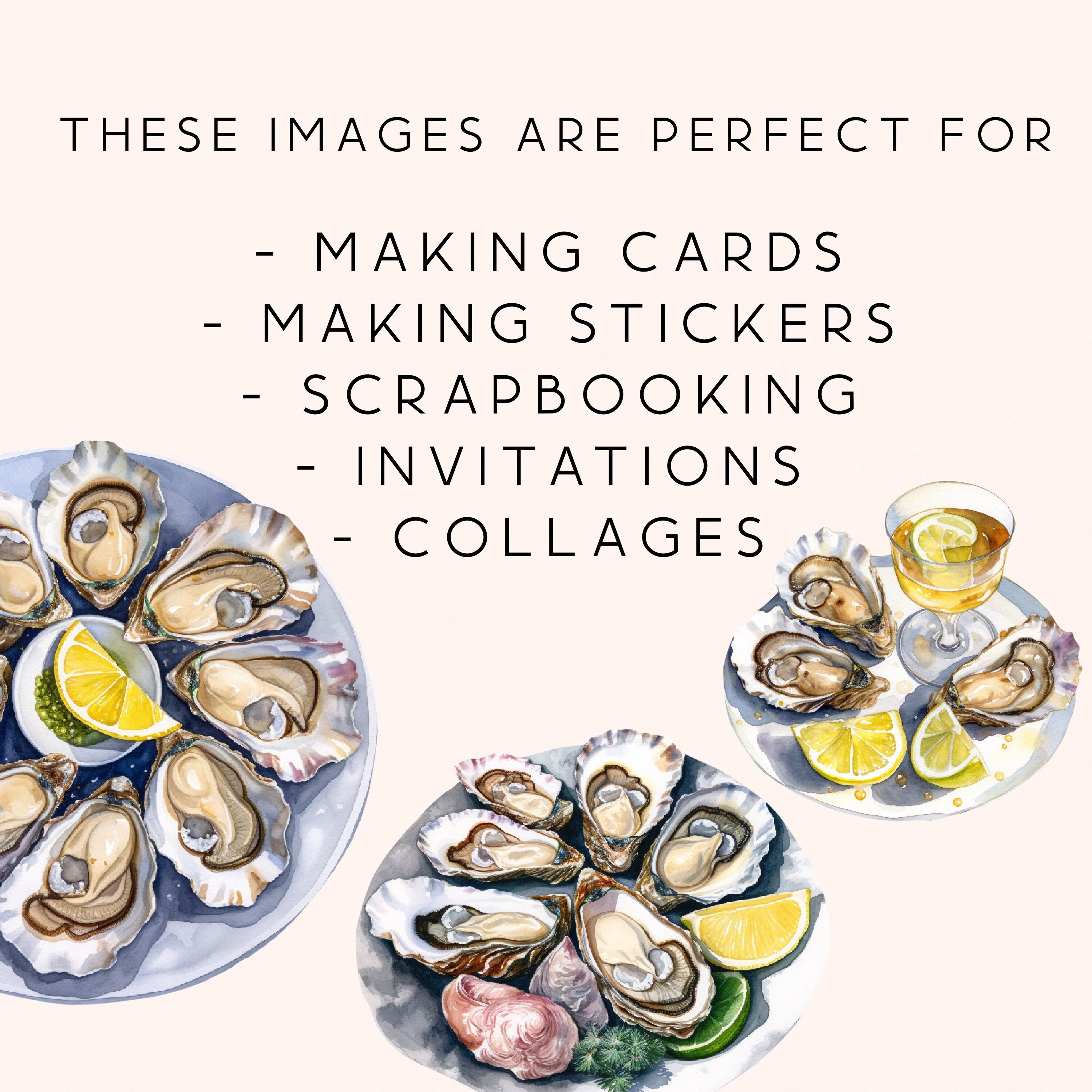 Watercolor Fresh Oysters Clipart. Watercolor Seafood.oyster. Oyster ...