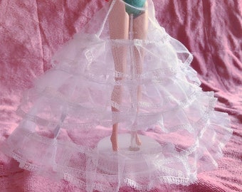 Victorian tulle crinoline petticoat underskirt for dolls and humans