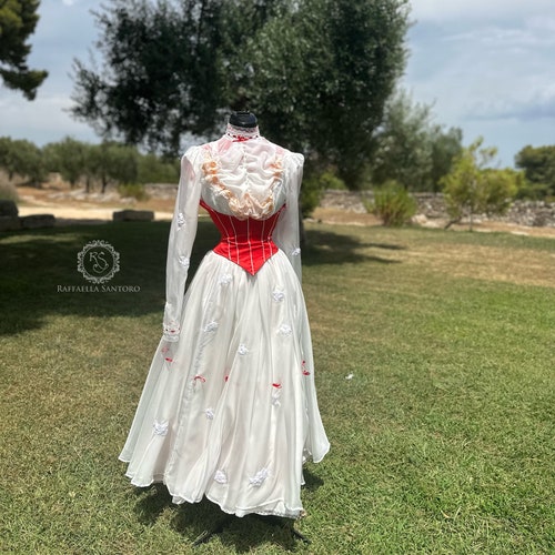 Mary Poppins Dress, 1910 Wedding Dress, 1910 Dress, Vintage Wedding Dress, Mary  Poppins Costume, Elegant Wedding Dress, Tea Dress - Etsy