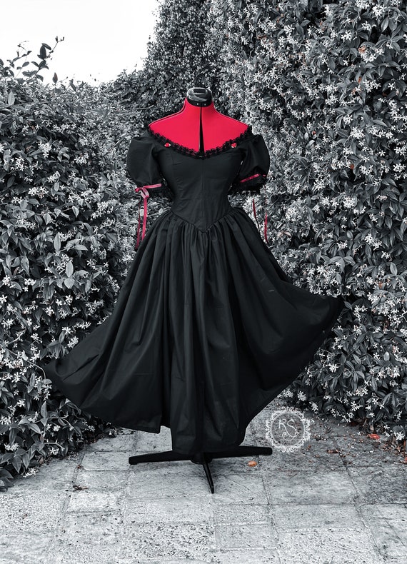 gothic dress, cottagecore dress, custom dress, dark fairycore, Victorian dress, cotton dress, We have always lived in the castle inspired gothic dress, cottagecore dress, custom dress, dark fairycore, Victorian dress, cotton dress, We have always lived in the castle inspired