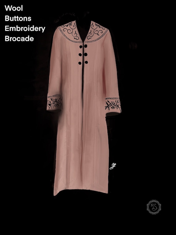 Rose coat, Titanic Swim coat, titanic pink, Delightful Dress, pink wool  coat, Belle Epoque Edwardian Dress