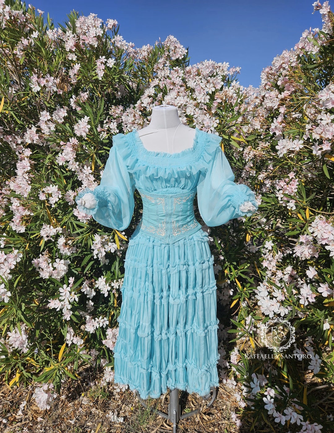 Little Mermaid Dress, Blue Village Dress, Ariel Dress, Mermaid