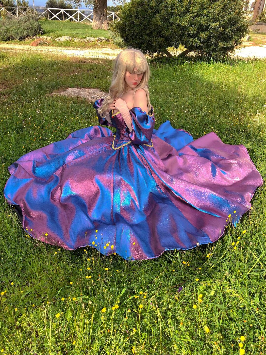 SLEEPING BEAUTY DRESS, Changing Color Dress, Cute Princess Dress