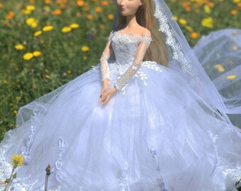 Create or Reproduce Your Wedding Dress for Your Doll, Wedding Doll Dress, High  Quality Doll Dress, Bridal Doll Dress, Lace Doll Dress 