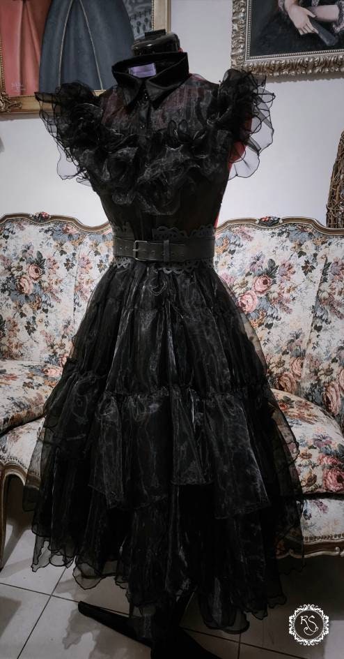 Wednesday Addams Black Dress Costume Cosplay Dance Prom Ball Etsy wednesday-addams-black-dress-costume-cosplay-dance-prom-ball-etsy