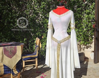 Robe Médiévale Femme Élégante Renaissance Avec Oreilles D'Elfe – Costume Cosplay Complet Gothique Vintage, Idéal Pour Fêtes & Carnaval