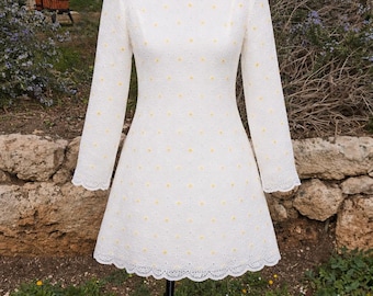 Vintage 1950 1960 Sweet Daisy Lace Shift Dress - Etsy Canada