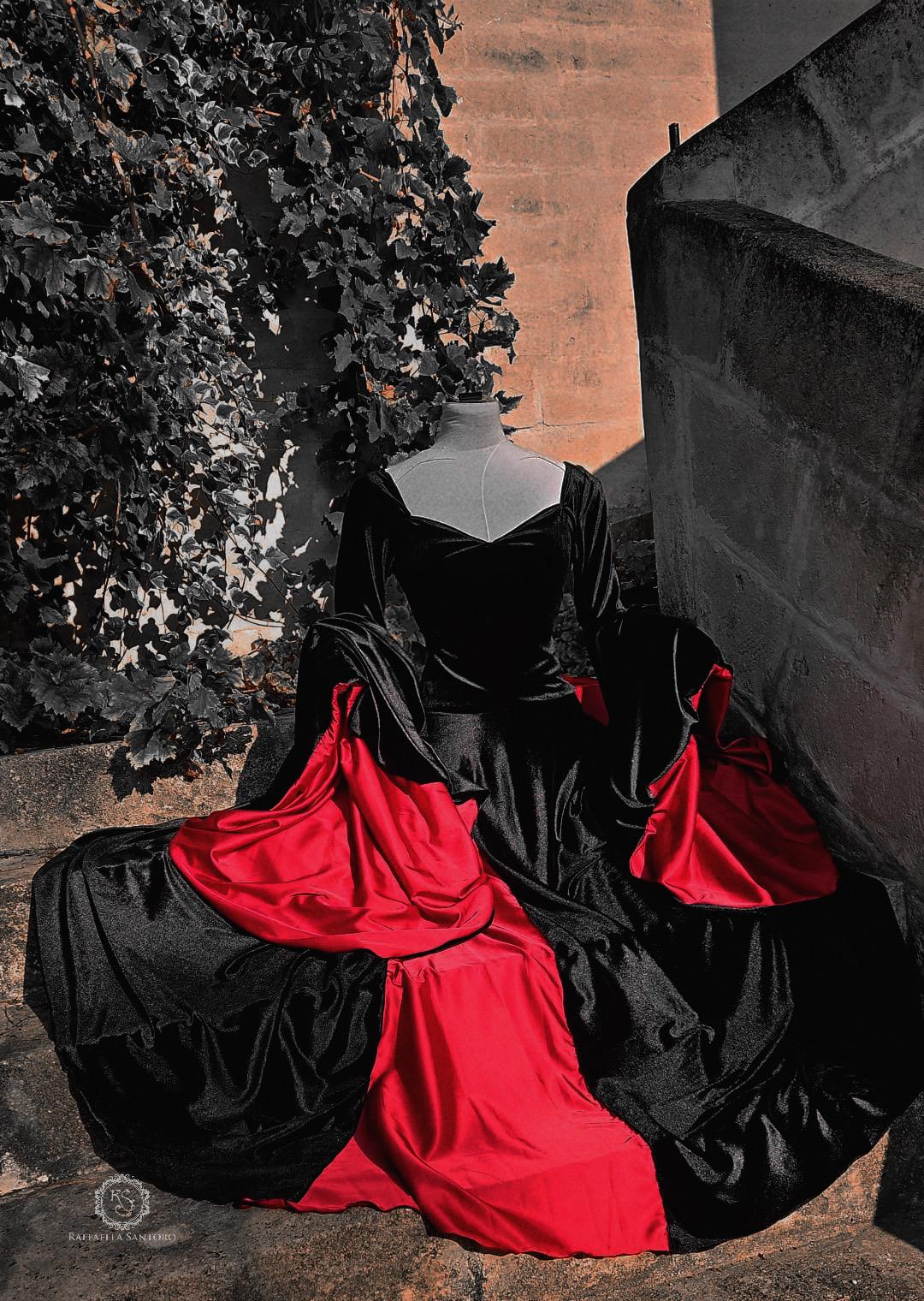 blue dress for baby girl Velvet Witch Dress – DraculaClothing main image 1