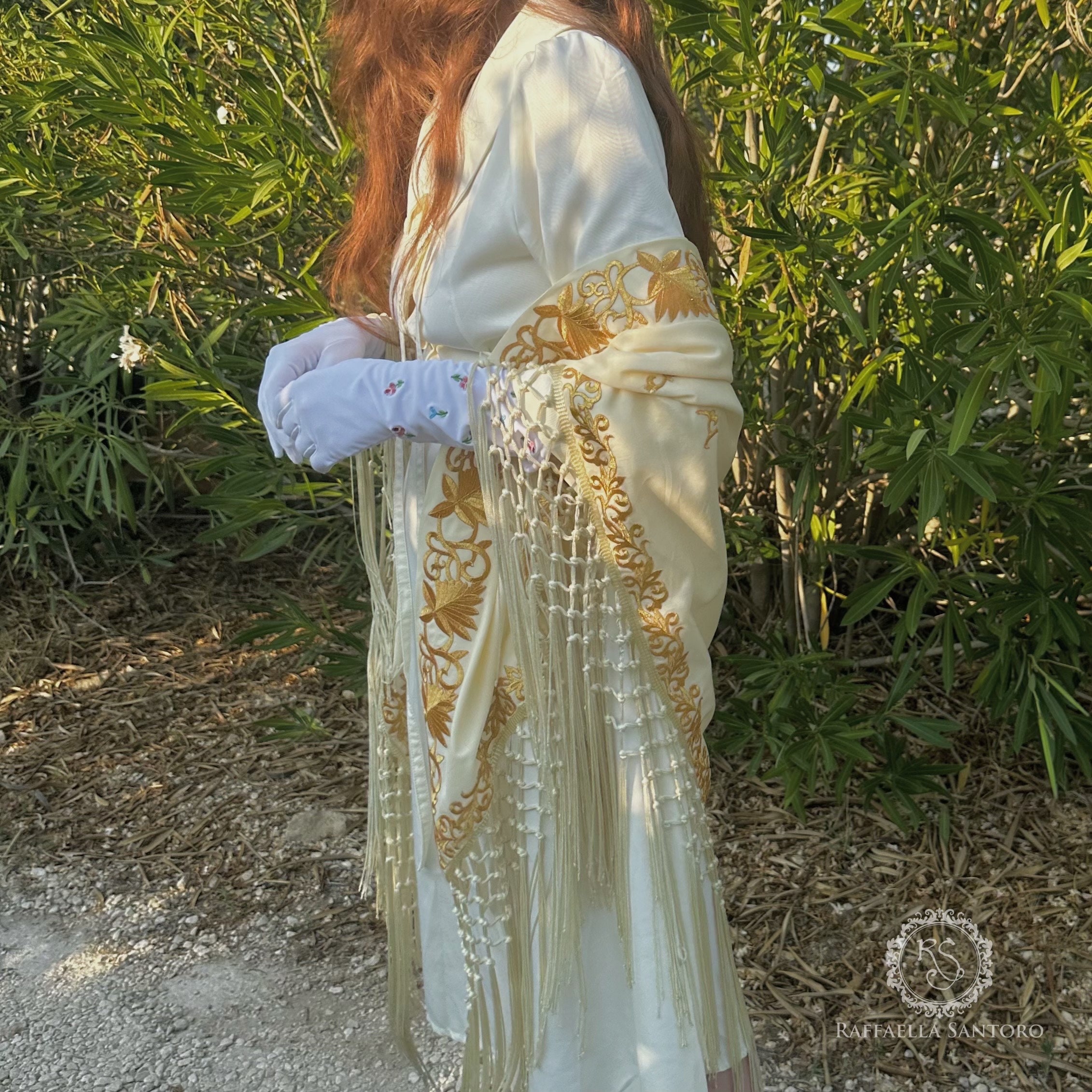 Edwardian Shawl, Edwardian Scarf, Elegant Scarf, Elegant