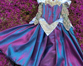sleeping beauty fairies changing dress color Cute Princess Romantic Neckline Elegant Fairy Changing Color Dress –  MJcostume