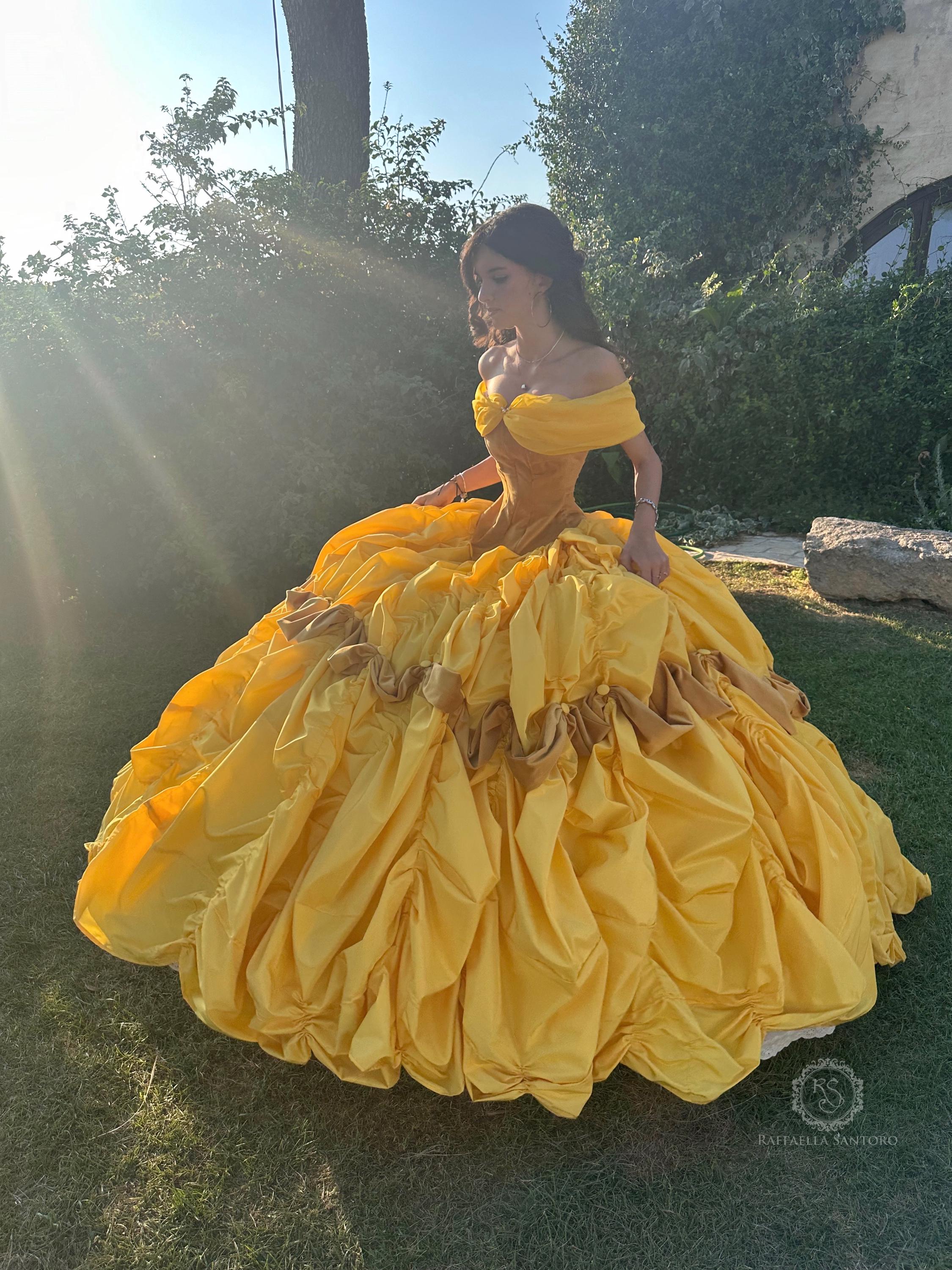 Belle Yellow Dress Belle Quinceanera Dress Sweet 15 Dress Beauty and the Beast Dress Belle Ball Dress Beauty and the Beast Prom Dress Etsy Canada