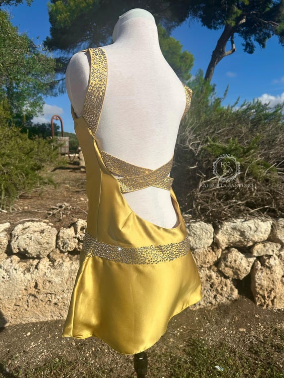 dresses to wear on birthday Sleeveless Custom Dress 4XL Size:14.5 32.33 Custom hi slit sequins instock_0_300 Late 90s Jessica McClintock