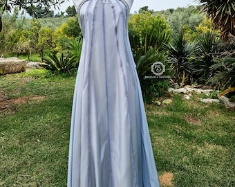 padme blue nightgown dress Padmé Amidala Cosplay Costume Blue Nightgown Dress For Adult Female Ha –  Cosplaysky.ca
