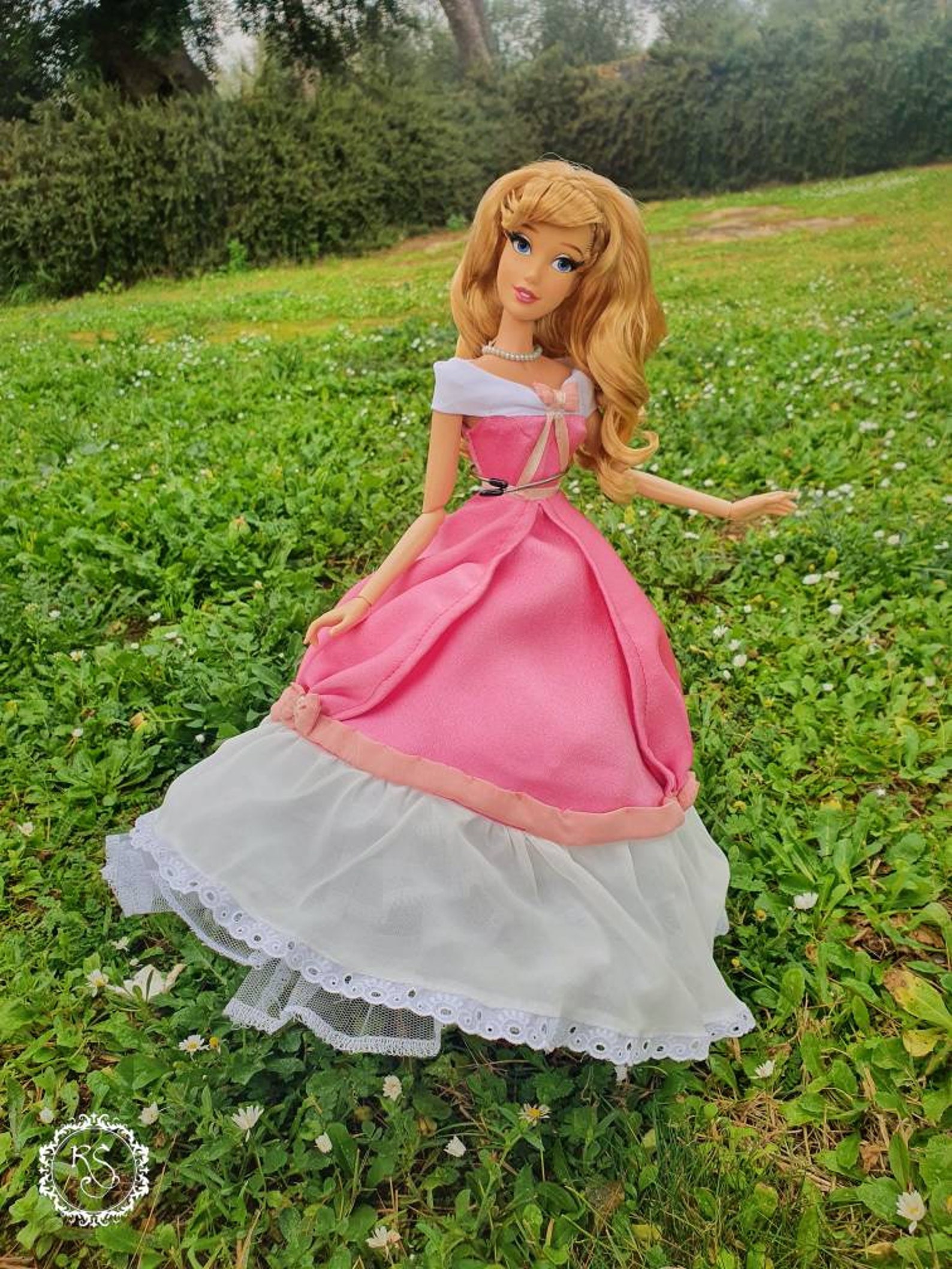 Cinderella Pink Dress for Dolls and Human With Pure Silk San Etsy