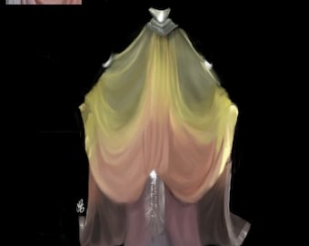 Sukienka Padme nad jeziorem, sukienka Padme nad jeziorem, kostium Padme, urocza sukienka, kostium Padme, cosplay Padme, sukienka ombre