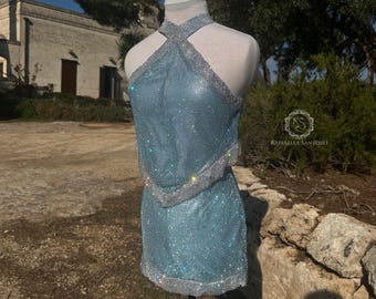 fairy top and skirt, Sabrina inspired dress, fairy set, costume for shows and party, celebrity inspired costume, juno inspired