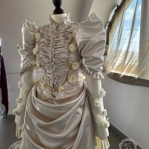 Victorian wedding dress, high quality lace dress, romantic wedding dress, Inspired by Christine Daaé from Phantom of The Opera